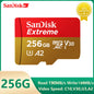SanDisk V30 Extreme Micro SD Card A2 U3 4K 64GB 128GB 256GB 512GB 1T Memory Card Flash TF for Steam Deck Switch DJI Camera Phone