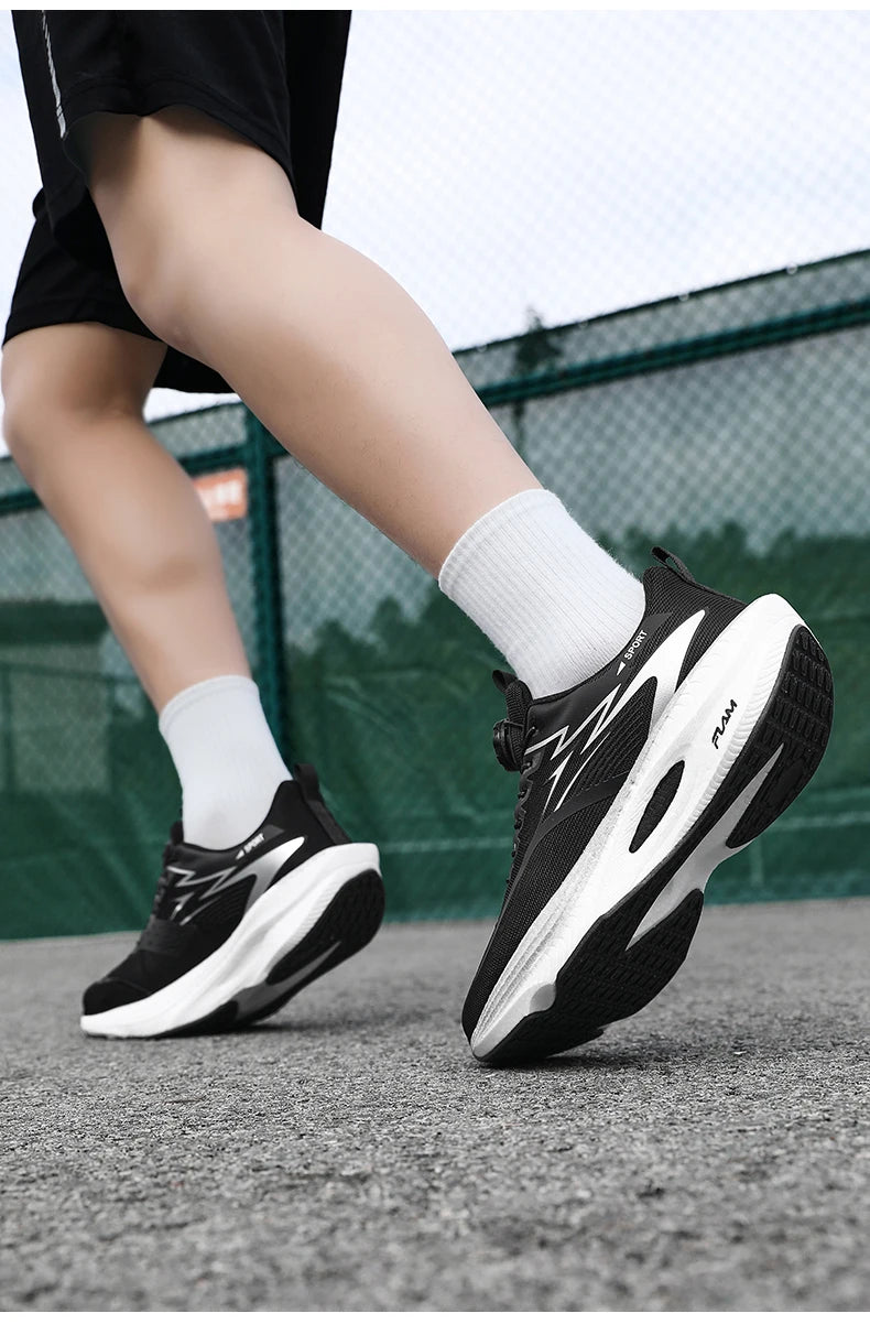 Men's breathable, non-slip, comfortable, shock-absorbing carbon plate running shoes, couple matching sports casual running shoes