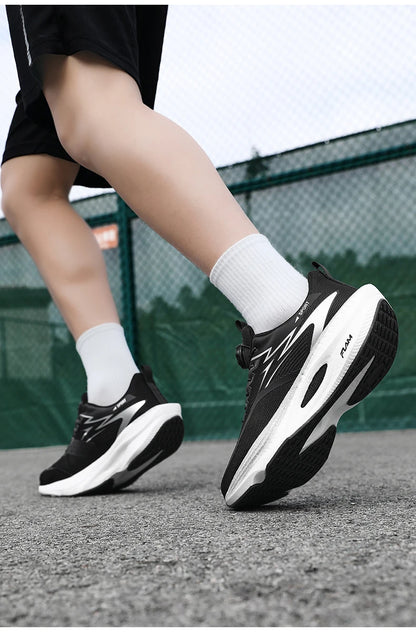 Men's breathable, non-slip, comfortable, shock-absorbing carbon plate running shoes, couple matching sports casual running shoes