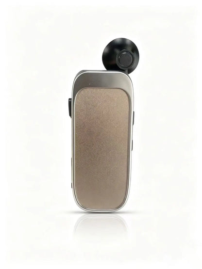 K30 Clip-on Bluetooth Headset with Digital Power Display, Retractable Earbud, 25H Talk Time & 300H Standby, Handsfree Wireless E