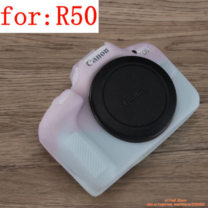for Canon EOS-R100 Camera Soft Case R50 Silicone shell protective cover Prevent scratching the camera bag One shoulder neck bag