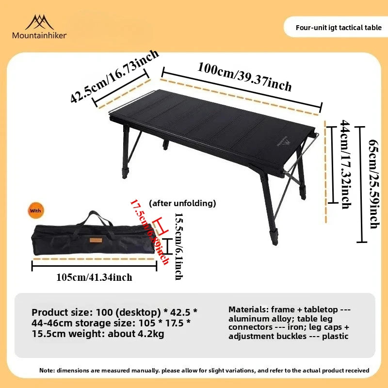 Folding IGT Camping Lift Table Mountainhiker, Portable Outdoor IGT Cooking System, 3-5 Tables, Multi-Purpose Camping Tables