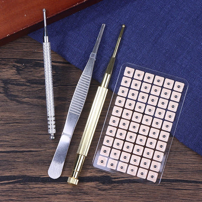 1200Pcs Cowherb Seed Ear Stickers Set Auriculotherapy Acupuncture Massage Therapy Dredge Body Meridians Improve Vision Treat