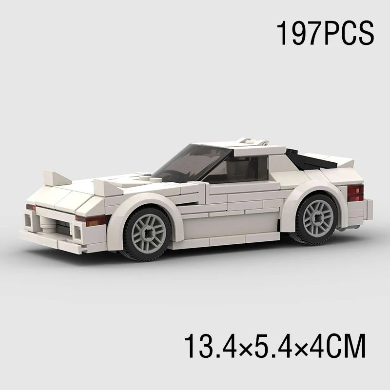City Speed Racing Car Model Building Blocks DIY Bricks MOC Toy Classic Rally Sports Super Racer Vehicle Christmas gift technique