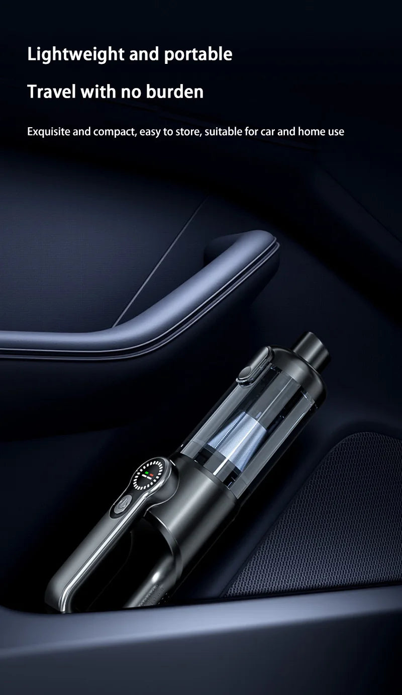 Car Vacuum Cleaner Wireless One-Button Dust Dump High-Power Portable Vacuum Cleaner Large Suction Mini Handheld Vacuum Cleaner
