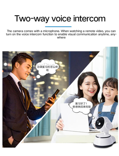 3MP WiFi Camera Home PTZ IP Camera Color Night Audio Wireless Surveillance Camera Auto Home Tracking Security CCTV Camera