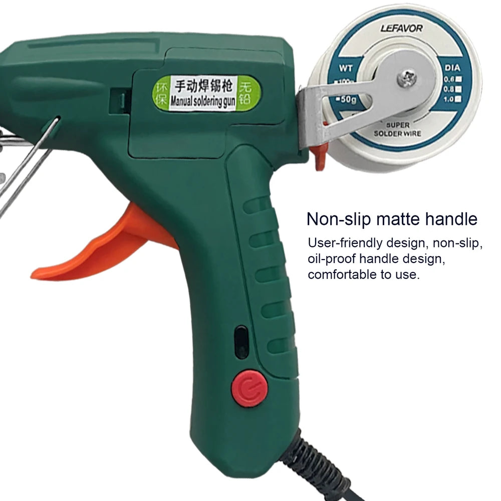 Electric Soldering Iron Gun Hand-held Internal Heating Soldering Iron Automatically Send Tin Gun Soldering Welding Repair Tool