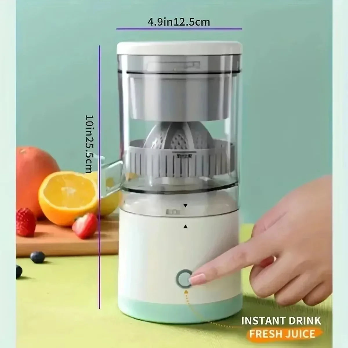 HOMEFISH Electric Juicer Juice Cup Citrus Orange Squeezer USB Charging Kitchen Fruit Juicer Blender Separator Press Machine