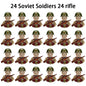 WWII Infantry Military Soldier War National Army Mini Gun armament Models Building Blocks Building Blocks Toys for Kids
