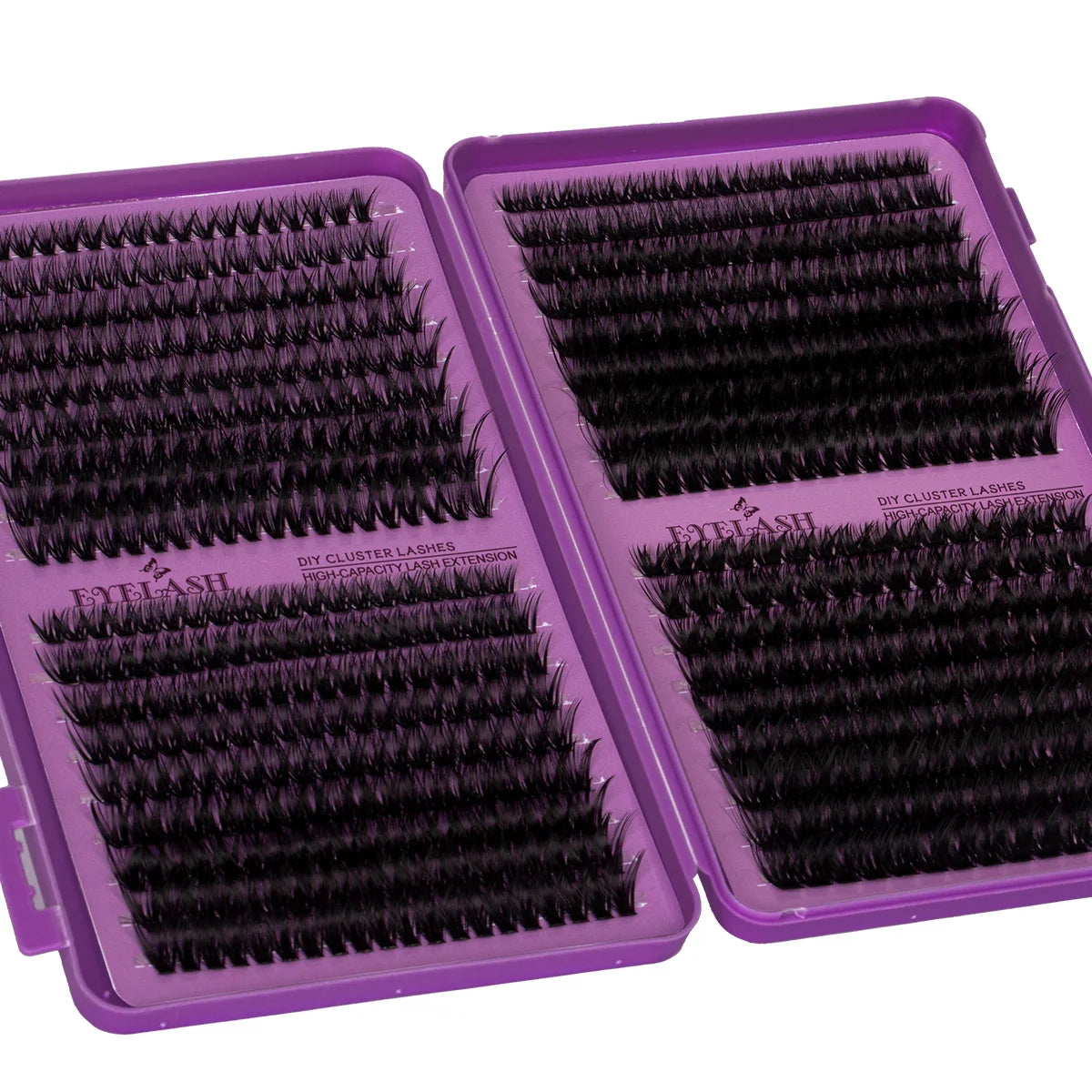 D Curl Individual Eyelash Clusters High Capacity Dense Eyelash Extension 8-16mm Suit for Different Makeup Beauty Long Lasting