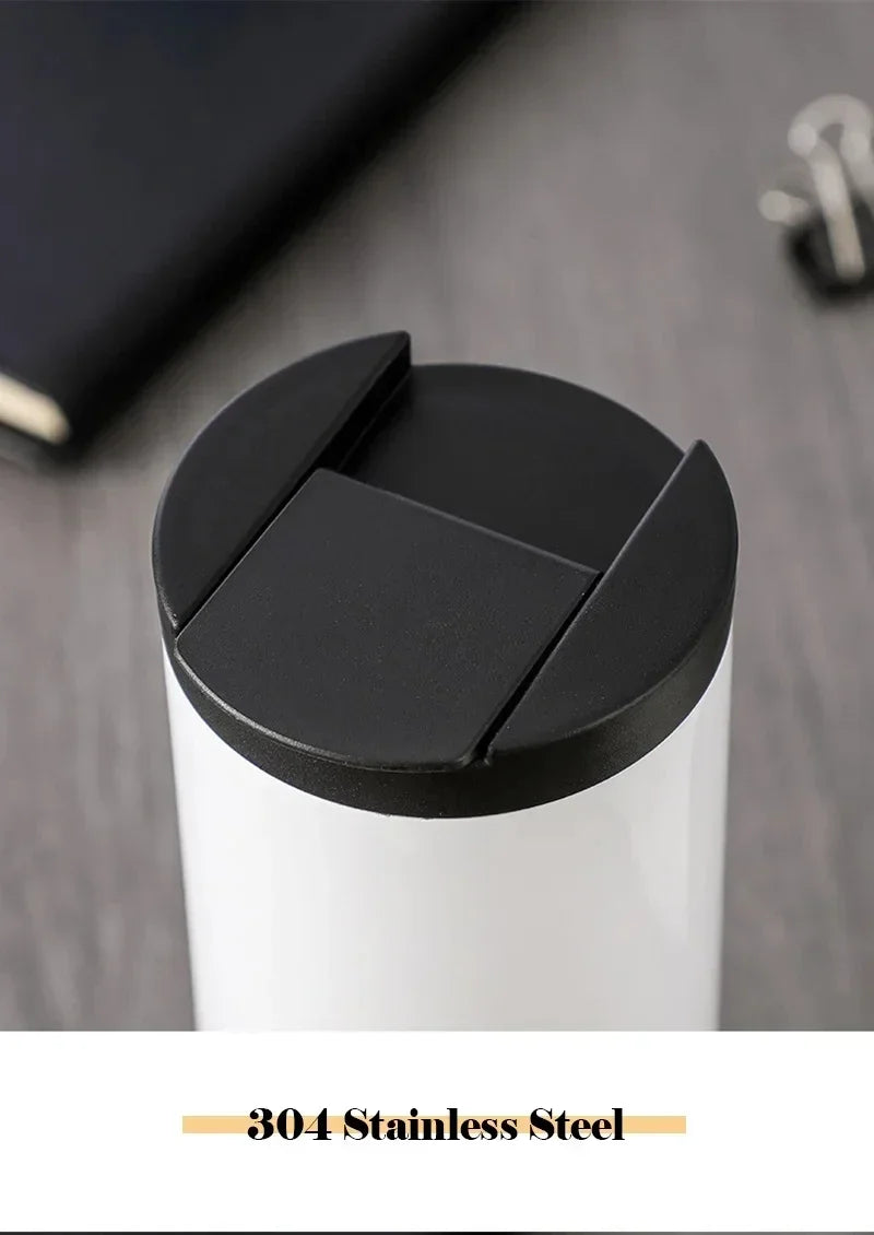 400ML Stainless Steel Coffee Thermos Leakproof Car Vacuum Flasks Thermal Coffee Mug Portable Travel Portable Insulated Bottle