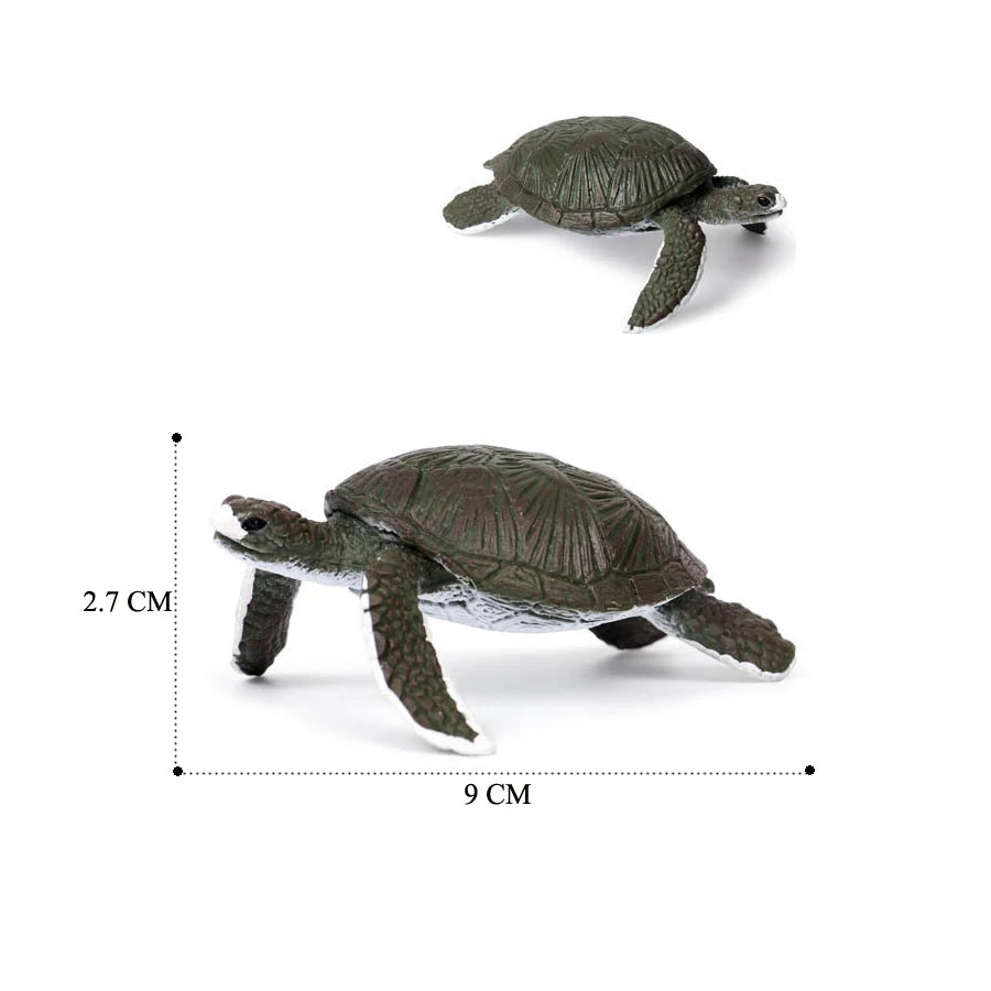Simulation Chinese Softshell Leatherback Sea Turtle Snapping Turtles Tortoise Ocean Animal Model Education Toy Figures For Kids