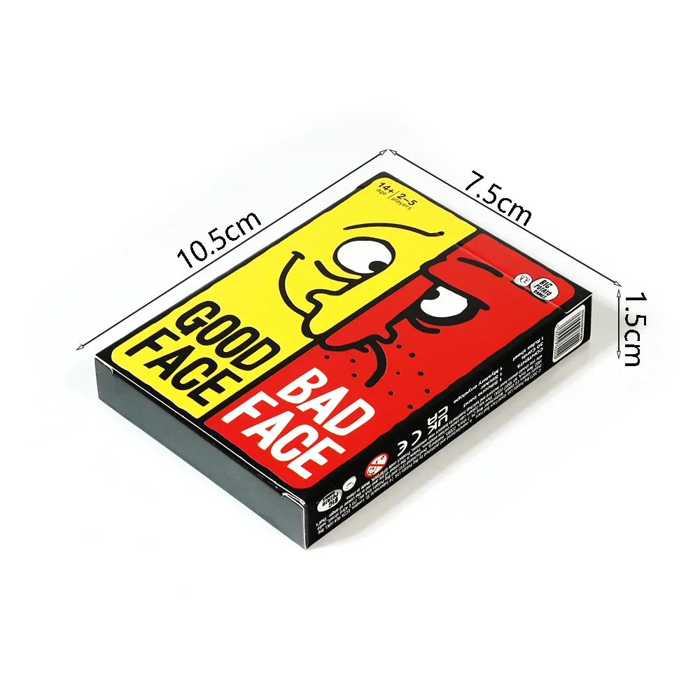 Good Face Bad Face Card Game Hilarious Party Travel Game For Family