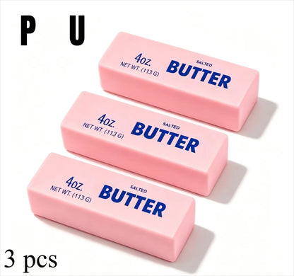 Butter Stick Squishy Crunchy Stress Ball, Blocks Filled Squeeze Fidget Toy, ADHD Anti-Stress Hand Sensory Relief Gift for Adults