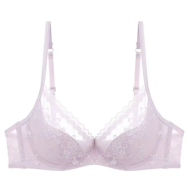 Ultra Comfort French Lace Bra, Demi Cup Underwire Lightweight for Large Bust, Anti Sagging Support Summer Sexy BANERDANNI Sexy B