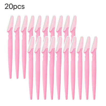 5-100PCS Wholesale Blade Portable Eyebrow Trimmer Shaver Face Razor Eye Brow Epilation Hair Removal Cutters Safety Razor