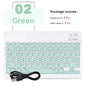 Hebrew/Spanish//Russian/Korean Portable 10 inch Wireless Keyboard and Keyboard set For iPad Samsung Tablet Laptop IOS Android