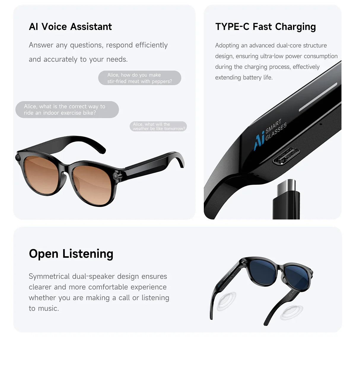 Lenovo Smart AI Glasses 8K 1600W Camera Record Bluetooth Calling Music Player Sunglasses Color Change AI Translation Glasses Men