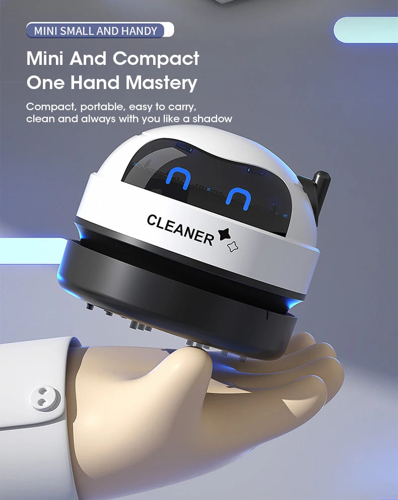 Mini Desk Dust Vacuum Cleaner Portable Vacuum Cleaner DetachableNozzle Wireless Table Dust Removal Cleaning Brush Cleaning Tools