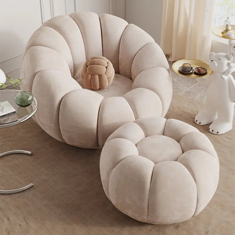 Lazy sofa single double pumpkin sofa reclining sleeping cloud swivel chair bedroom Internet celebrity sofa balcony sedentary