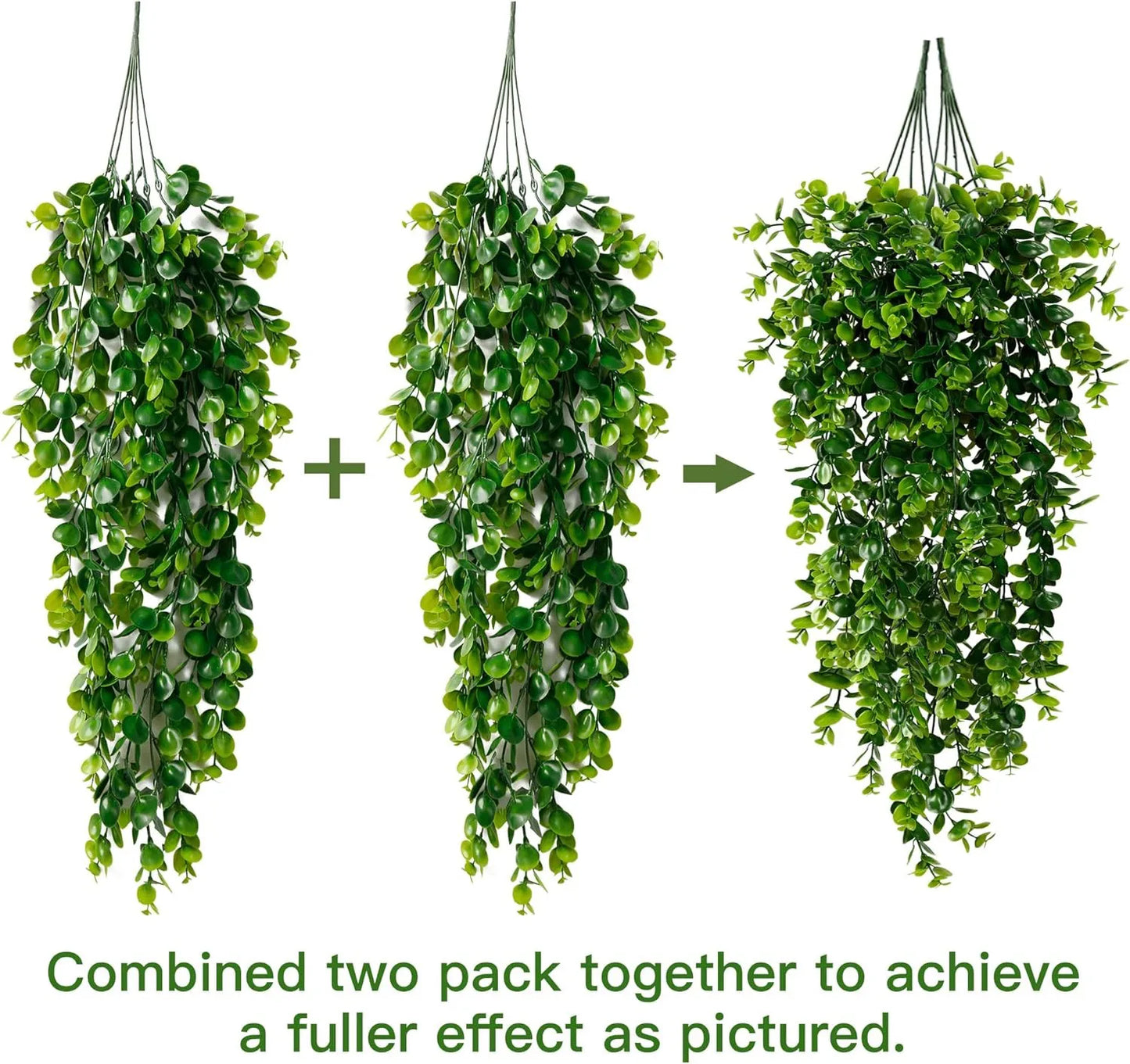 5 Head Artificial Plastic Plants fern Vine for Christmas Wreath Wedding arch Decor Home garden Wall Hanging Hot sales Diy Gift