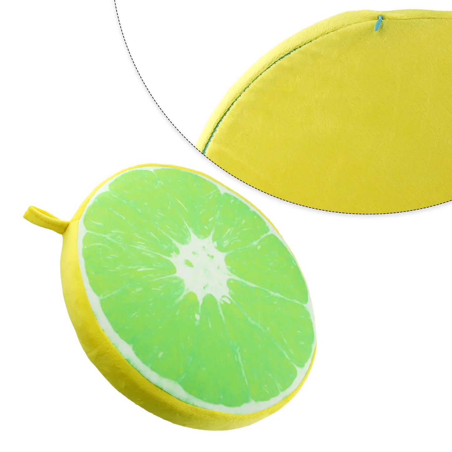 Cartoon Fruits Print Round Bar Chair Cushion Cover Anti-Slip Seat Cushion Slipcover Soft Stool Cushion Covers For Living Dining