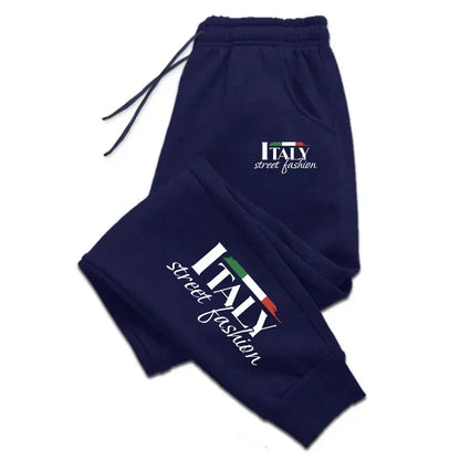 Italy Unique Printing Mens Sweatpants Daily Casual Gym Outdoors Running Trousers Sports Jogging Pants 2025 Street Womens Pants
