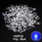 100PCS F5 LED Diode 5MM Assorted Kit White Green Red Blue Yellow Orange Pink Purple Warm White DIY kit Light Emitting Diode bxv