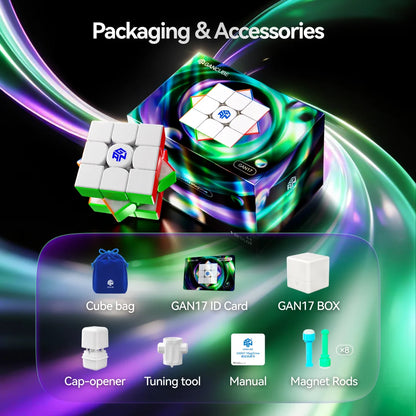 [JudyCube] GAN 17 MagDrive UV 3x3 Magnetic Magic Cube Gan17 New Flagship Stickerless Professional Fidget Toys Cubo Magico