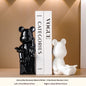 Modern  Ceramic Human Figure Bookends Sculpture Decor Book Holder For Nightstand TV Cabinet Wine Rack Office Desktop Home