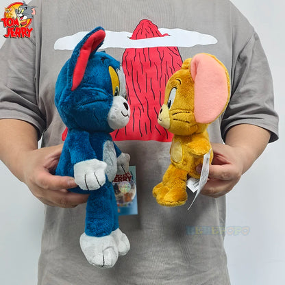 Tom and Jerry Plushies 32cm Tom 23cm Jerry Stuffed Dolls Movie Series Collectible for Kids