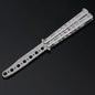 Game props butterfly knife CSGO practice swing knife butterfly comb folding knife stainless steel practice end edge