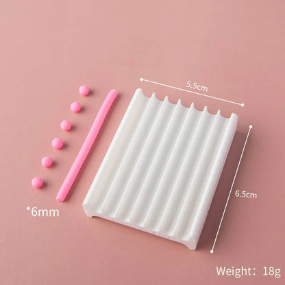 2-in-1 Rubbing Strip Soft Ball Mold Pottery Hand Rolling Shaping Maker for Clay Bead DIY Jewelry Earring Handmade Craft Supplies