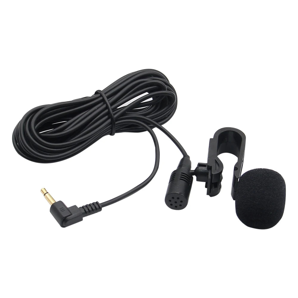 3m Professionals Car Audio Microphone 3.5mm Clip Jack Plug Mic Stereo Mini Wired External Microphone For Auto DVD Radio