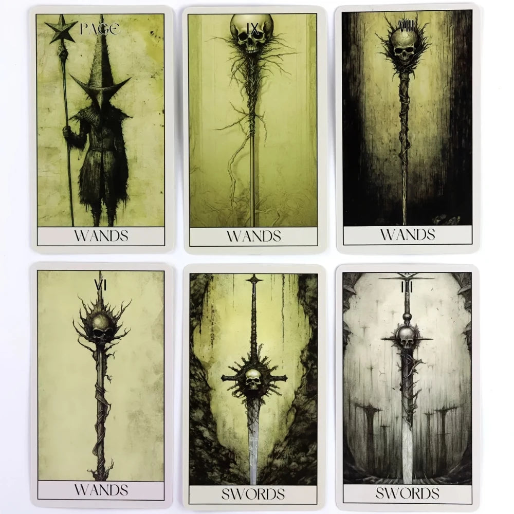 Mystery Horror Tarot Deck - 78 Card Set for Divination, Power Exploration and Psychic Insight |   The Perfect Board Game Accessor