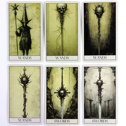 Mystery Horror Tarot Deck - 78 Card Set for Divination, Power Exploration and Psychic Insight |   The Perfect Board Game Accessor