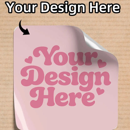 1/70/120/240/420 Pcs Custom Square Clear Waterproof Stickers Personalized for Party Label Packaging