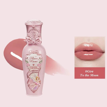 Flower Knows Full Collection Lip Gloss Tinted Lip Oil Vegan Hydrating Lip Makeup for Women Girls Non Sticky Moisturizing Shine