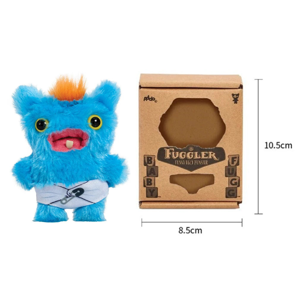Baby Fugg Fuggler Monster Plush Doll  Original Rabid Rabbit Funny Ugly Hedge Grog Screech Wide-Eyed Teeth Monster With Box