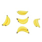 100pcs 3D Mini Resin Simulation Banana Charms DIY Children's Miniature Fruit Models for Craft Making Kitchen Toys For Dollhouse