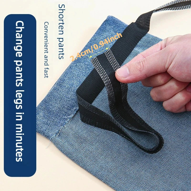1PC 5M Domestic Sewing Iron-On Hem Tape Self-Adhesive DIY Press Fabrics Tools For Jeans Pants Trousers Edge Shorten Repair