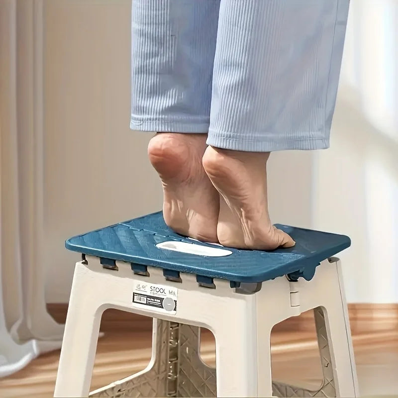 Simple Office Stool, Fashionable, Beautiful, Sturdy and Durable, Folding Stool for Home Use, Easy to Store, Office Folding Stool