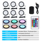 24Key Remote RGB Under Cabinet Light 5V USB Switch 1 2 4 6 Lights Kit Slim Lamp for Kitchen Display Case Home Bar Desk Accent