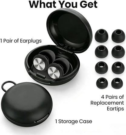 XYM Silicone Soundproof  Anti Noise Bullet Type Earplugs Portable Sports, Sleep  Noise Reduction Silicone Earplugs Reusable