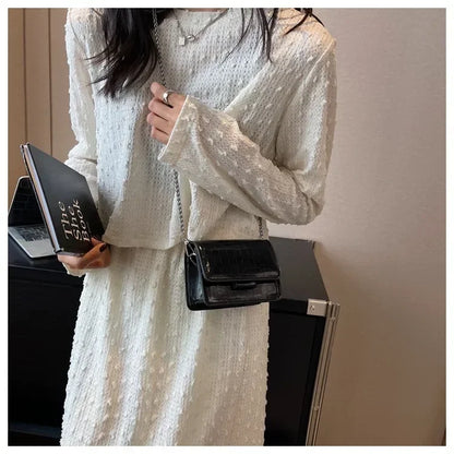 This Year's Popular Super Popular Small Bag 2024 Summer Popular Versatile Chain Messenger Bag Fashion Mini Square Sling Bag