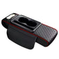 4 in 1 Car Center Console Armrest Cushion Height Increasing PU Leather Tissue Box Cup Holder Storage Pad Universal Fit
