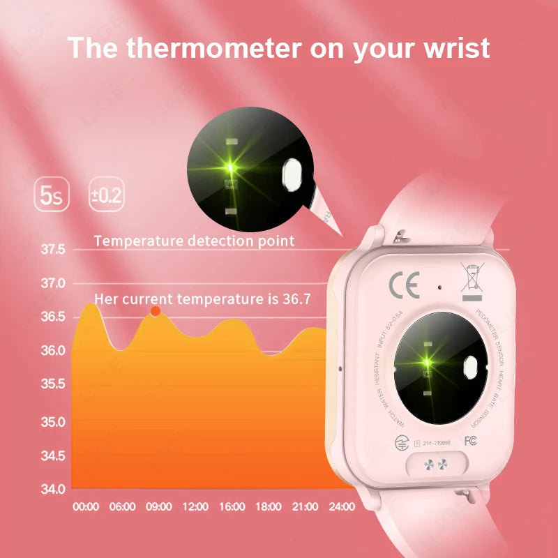LIGE Women Smart Watch I68 Waterproof Bluetooth Call Watch for Women Smartwatch Ladies Sport Fitness Tracker Watches Men Watch