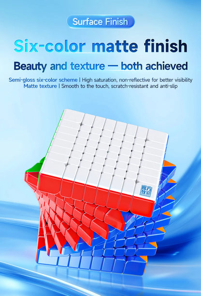 MOYU Speedcube Meilong Magic Cube Stickerless 4x4 5x5 6x6 7x7 8x8  Speed Puzzle Cubes Toys Gift