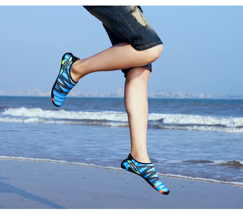 Men Water Swimming Shoes Women Sneakers Barefoot Beach Sandals Upstream Aqua Shoes Quick-Dry River Sea Diving Surfing Seaside