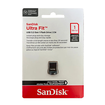 SanDisk Ultra Fit CZ430 128GB 256GB 512GB USB3.2 Flash Drive Read Speed Up To 400MB/s mini Pen Drive 64G 32G 130MB/s USB Stick